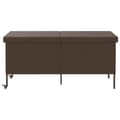 Miniatyrbillede 4 af 11: vidaXL opbevaringsboks med hjul 160x55x75 cm polyrattan brun