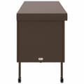 Miniatyrbillede 6 af 11: vidaXL opbevaringsboks med hjul 160x55x75 cm polyrattan brun