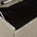 Miniatyrbillede 9 af 11: vidaXL opbevaringsboks med hjul 160x55x75 cm polyrattan lysegrå