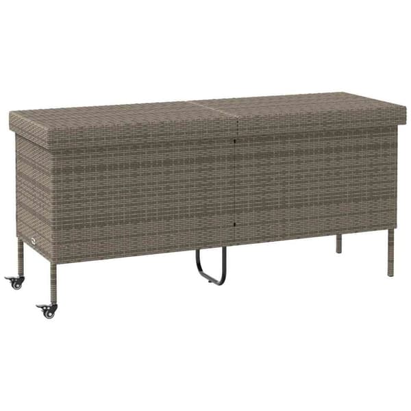 vidaXL Dynbox på hjul grå 160x55x75 cm konstrottning