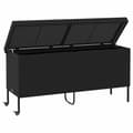 Miniatyrbillede 5 af 11: vidaXL opbevaringsboks med hjul 160x55x75 cm polyrattan sort