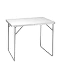 Miniatyrbild 2 av 2: Campingbord - Aluminium - Fällbart - 80x60x69cm - Inomhus/Ute - Vit