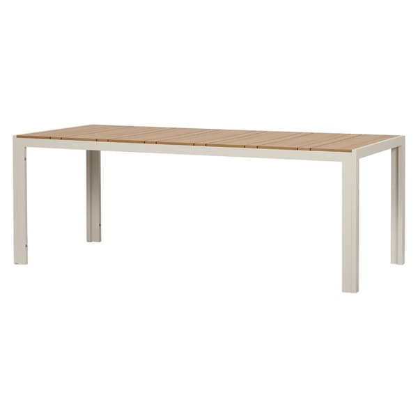 Noah hagebord grå, teak dekor.