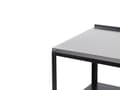 Miniatyrbillede 7 af 11: Udendørs køkkenø i sort rustfrit stål 80 x 50 x 92 cm 2 hylder med top Havekøkken Spisning