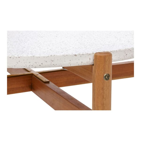 Terracina sofabord Ø85cm natur, hvid.