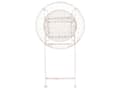 Miniatyrbillede 5 af 9: Have Bar Bord Beige Metal Rund Shabby Chic franske havemøbler jern