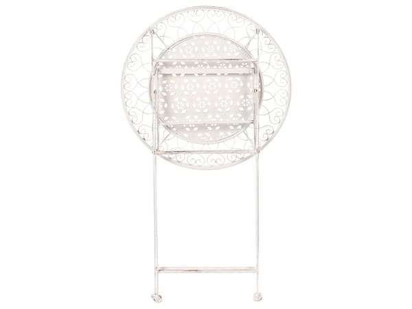Have Bar Bord Beige Metal Rund Shabby Chic franske havemøbler jern