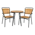 Pikkukuva 4 / 5: Rootz Cleveland Café -pöytä - Ulko -ruokapöytä - Teak Wood Pöytä - maalaismainen viehätys - Ø70cm x 74cm - ihanteellinen terassille ja parvekkeelle