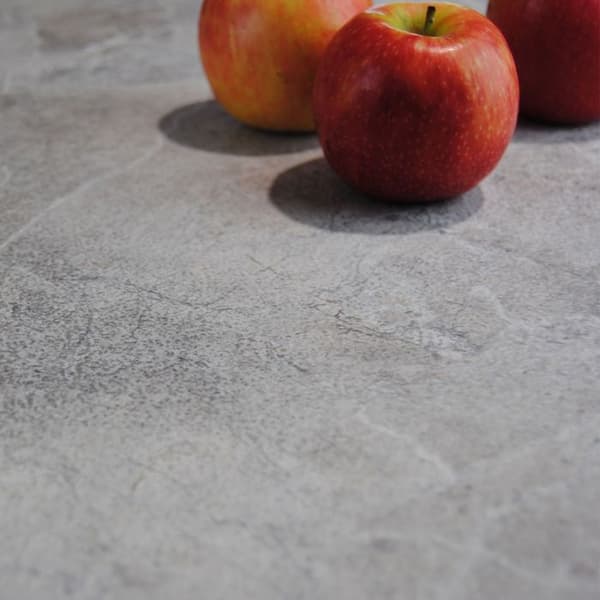 Hopfällbart terrassbord i Compact HPL stengrå dekor 70 x 70