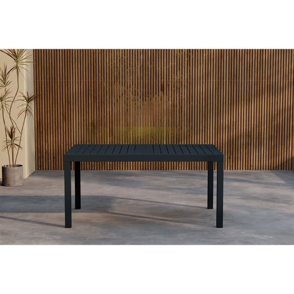Capo havebord med udtræk 160/240 cm sort.