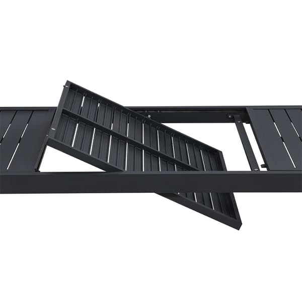 Capo havebord med udtræk 160/240 cm sort.