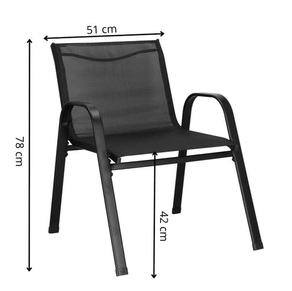 Sätt samman trädgårdsmöbler - Springos® - 4 delar - 2-sitssoffa - 2 stolar - Lågt bord i härdat glas