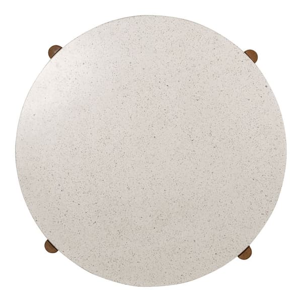 Terracina hagebord Ø120 cm natur, hvit.