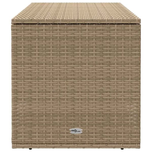vidaXL tyynyrasia ulkokäyttöön beige 100x55x55,5 cm polyrottinki