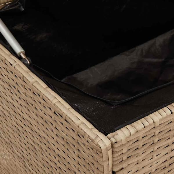 vidaXL tyynyrasia ulkokäyttöön beige 100x55x55,5 cm polyrottinki
