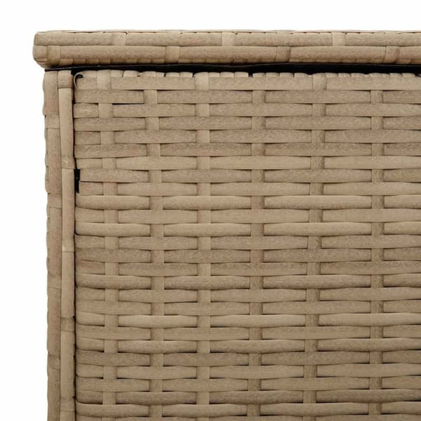 vidaXL tyynyrasia ulkokäyttöön beige 100x55x55,5 cm polyrottinki