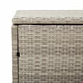 Miniatyrbillede 8 af 11: vidaXL opbevaringskasse til haven 220x50x58 cm polyrattan lysegrå