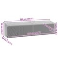 Miniatyrbillede 10 af 11: vidaXL opbevaringsboks til haven 220x50x58 cm polyrattan sort