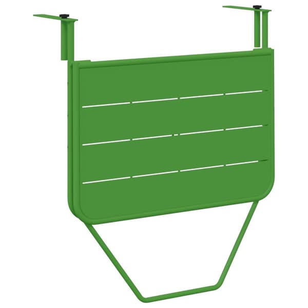 vidaXL Altanbord Grøn Stål Medium Sammenfoldelig Terrassebord