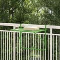 Miniatyrbillede 2 af 11: vidaXL Altanbord Grøn Stål Medium Sammenfoldelig Terrassebord