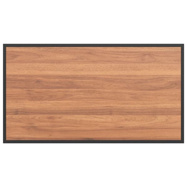 vidaXL Brun Solidt træ, metal Medium Holdbart Terrassebord