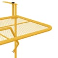 Miniatyrbilde 9 av 11: vidaXL Sammenleggbart hengende balkongbord i sennepsgul - 60x40 cm, stål