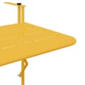 Miniatyrbillede 9 af 11: vidaXL Altan Bord Sennepsgul Pulverlakeret Stål Stor Udendørs Bord