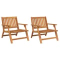 Miniatyrbilde 3 av 11: vidaXL Hagemøbler 2 stk 76x67x73.5 cm Massivt Akasietre