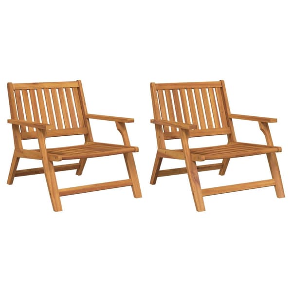 vidaXL Hagemøbler 2 stk 76x67x73.5 cm Massivt Akasietre