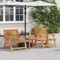 Miniatyrbilde 2 av 11: vidaXL Hagemøbler 2 stk 76x67x73.5 cm Massivt Akasietre