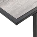 Miniatyrbild 10 av 11: vidaXL Grå Metallram och träyta Medium Enkel Grå Utebord Rektangulär