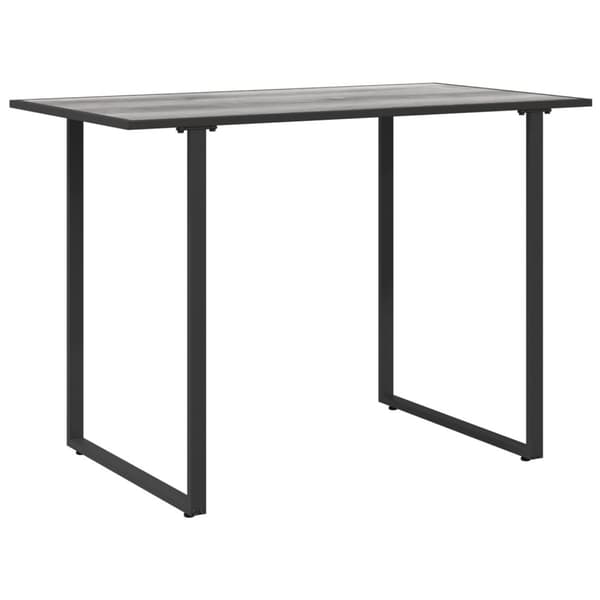 vidaXL puutarhapöytä harmaa 100x55x70 cm DPC ja teräs