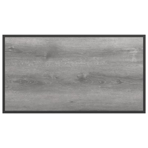 vidaXL puutarhapöytä harmaa 100x55x70 cm DPC ja teräs
