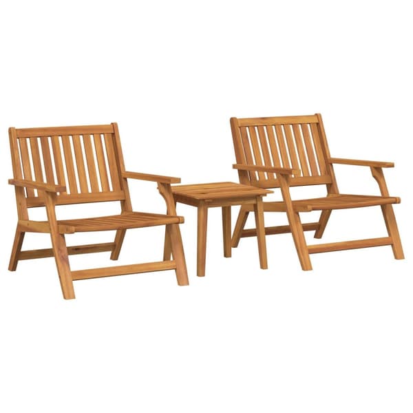 vidaXL Sæt af 2 Teak-lignende Akacietræ med naturlig olie Medium