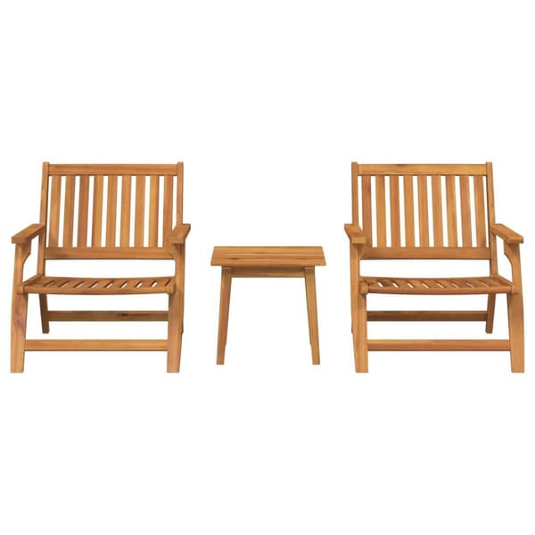 vidaXL Sæt af 2 Teak-lignende Akacietræ med naturlig olie Medium