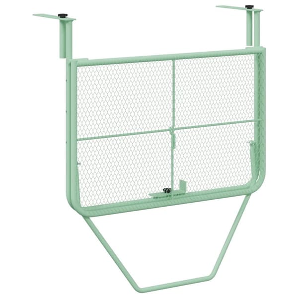 vidaXL Altanbord Mintgrøn Metal Medium Mesh Detaljer Terrassebord