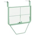 Miniatyrbillede 6 af 11: vidaXL Altanbord Mintgrøn Metal Medium Mesh Detaljer Terrassebord