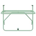 Miniatyrbillede 7 af 11: vidaXL Altanbord Mintgrøn Metal Medium Mesh Detaljer Terrassebord