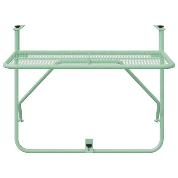 vidaXL Altanbord Mintgrøn Metal Medium Mesh Detaljer Terrassebord