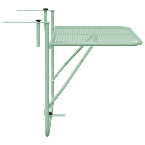 vidaXL Altanbord Mintgrøn Metal Medium Mesh Detaljer Terrassebord