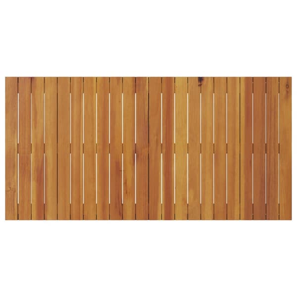 vidaXL Ruokapöytä - Musta, 110x55x62 cm, valmistettu täysistä akaasiapuista