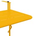 Miniatyrbillede 9 af 11: vidaXL Altanbord Gult Pulverlakeret stål Standard Justerbare armlæn