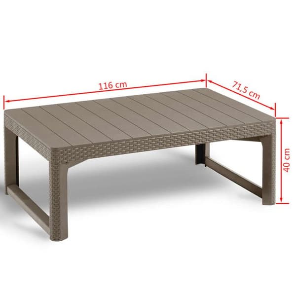 Keter Lyon Cappuccino Trädgårdsbord 420015