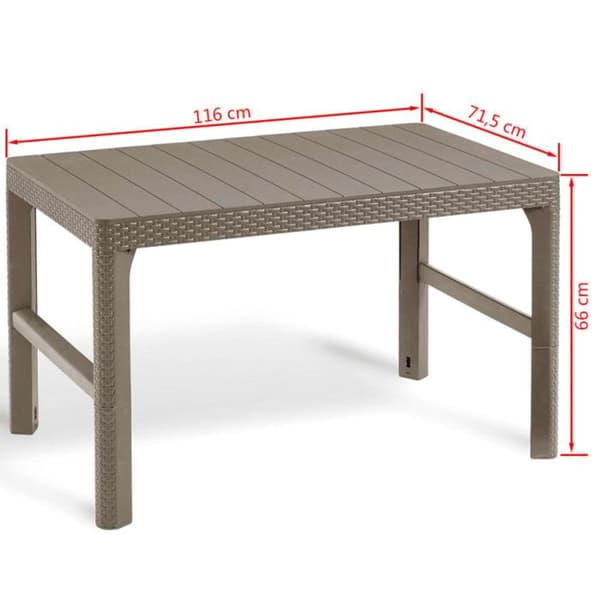Keter Lyon Cappuccino Trädgårdsbord 420015