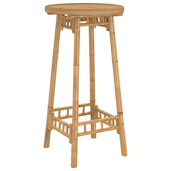 Barbord för utomhusbruk runt Ø55x100 cm bambu