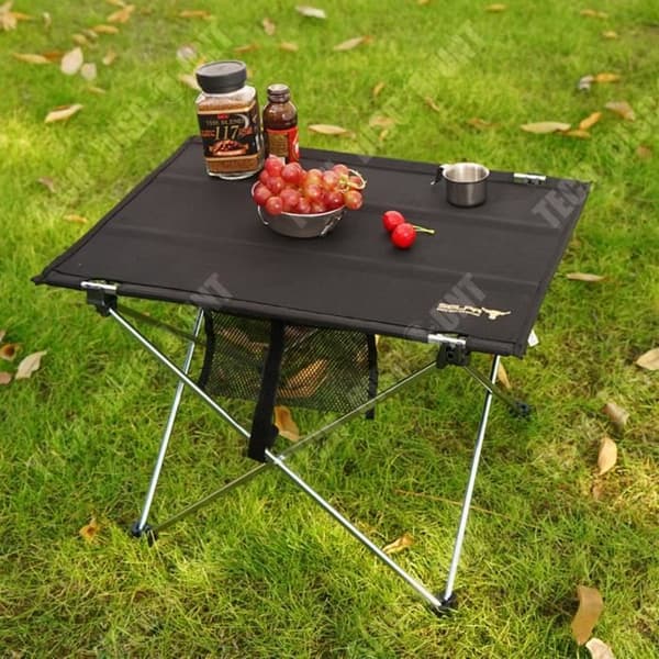 TD® Fällbord utomhuscamping bärbar förvaring ultralätt aluminiumlegering stort picknick grill fritidsbord