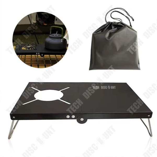 TD® Campingbord värmeisoleringsbord i aluminiumlegering, litet portabelt hopfällbart multifunktionsbord utomhus