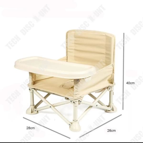 TD® Baby Matstol Bekväm hopfällbar Baby Inlärningsstol Babysits Picknickstol