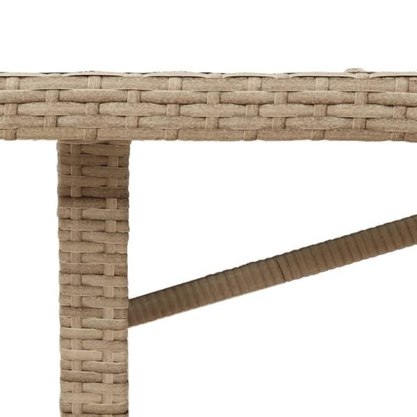 Trädgårdsbord med akaciaträ beige 190x80x74 cm konstrotting