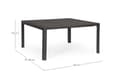 Miniatyrbillede 8 af 10: BOLZANO Udtrækkeligt havebord Kastello 149x97/149cm antracit